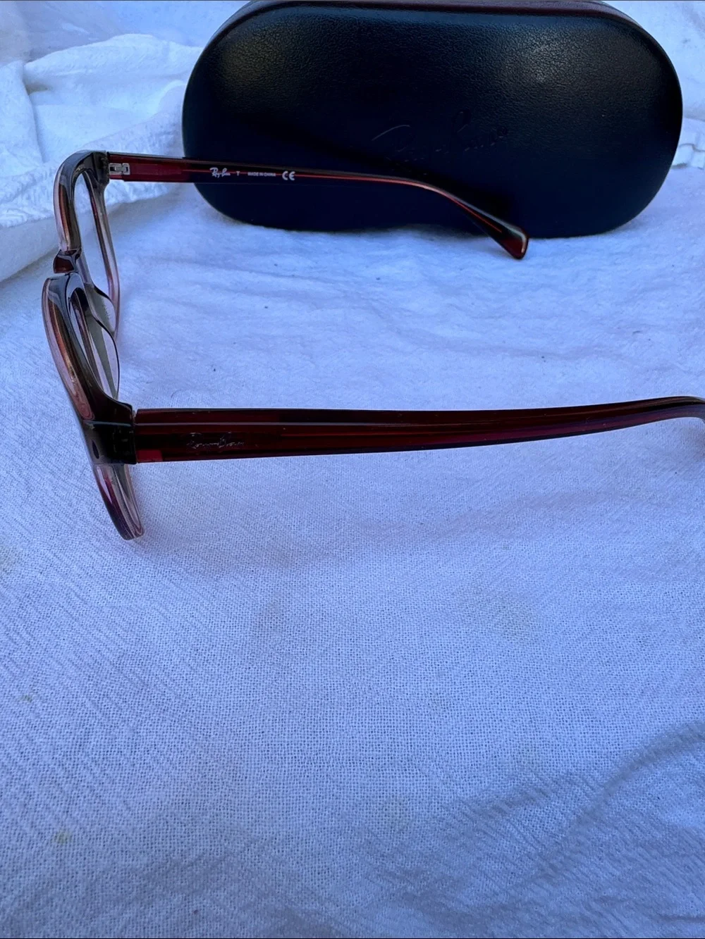Ray-Ban Women's brown fade to Red  Gradient Optical Glasses